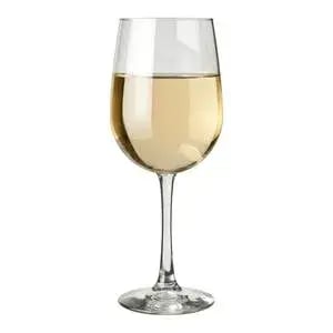 Glass of white wine, highlighting how alcohol intake may influence triglycerides, cholesterol, and cardiovascular risk factors.